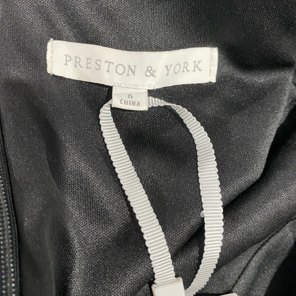 Preston & York Black long sleeve Bow Dress Size 6 - Picture 6 of 9